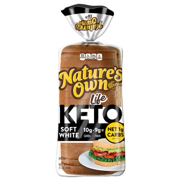 Nature's Own Life Keto 35 Calories Soft White Bread Sliced