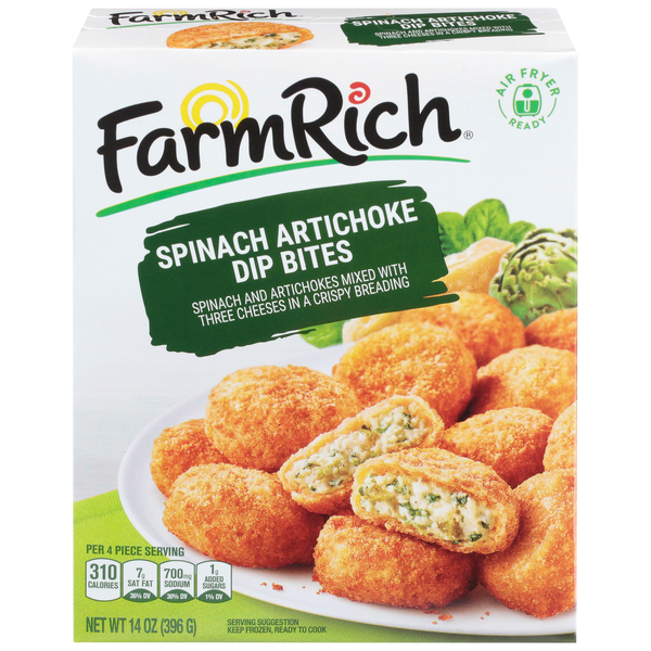 Farm Rich Spinach Artichoke Dip Bites Frozen