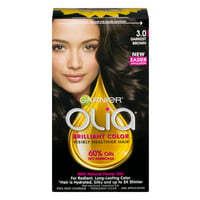 Garnier Olia Permanent Hair Color Oil Powered Darkest Brown 3.0