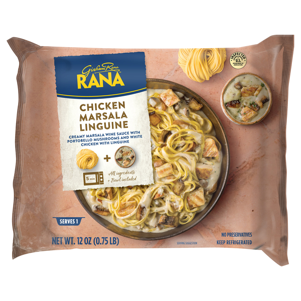 Giovanni Rana Meal Kit Chicken Marsala Linguine Fresh
