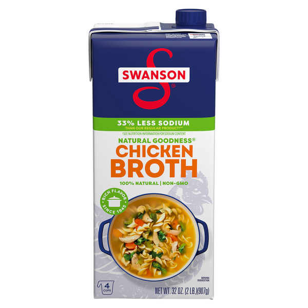 Save on Swanson Natural Goodness Chicken Broth 33 Less Sodium Order