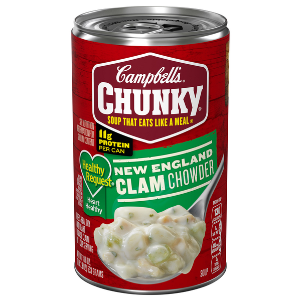 Campbell's Chunky Healthy Request New England Clam Chowder Soup