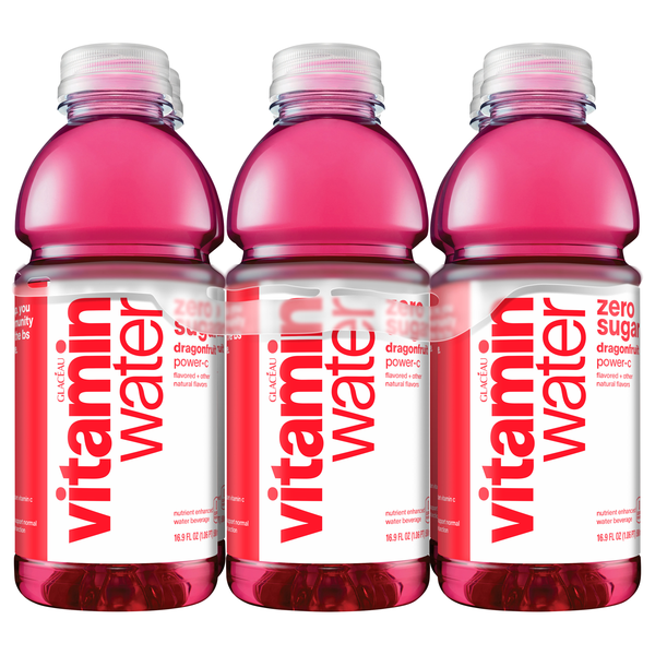 vitaminwater Zero Sugar Dragonfruit Enhanced Water Beverage - 6 pk