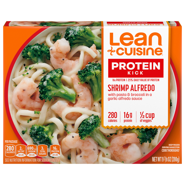 Save on Lean Cuisine Protein Kick Shrimp Alfredo Frozen Order Online