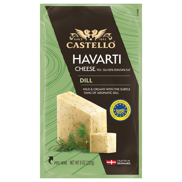 Castello Imported Dill Havarti Cheese Block