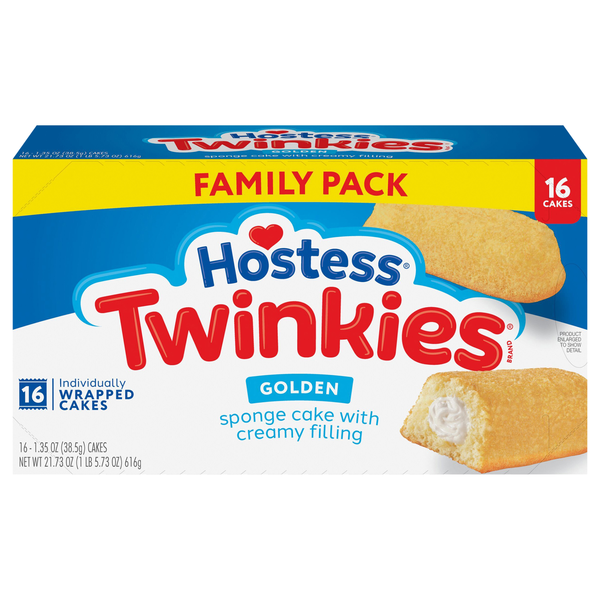 Hostess Twinkies Snack Cakes Family Pack - 16 ct