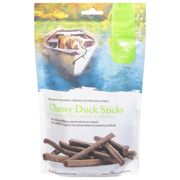 Caledon Farms Chewy Duck Sticks All Natural Dog Treats