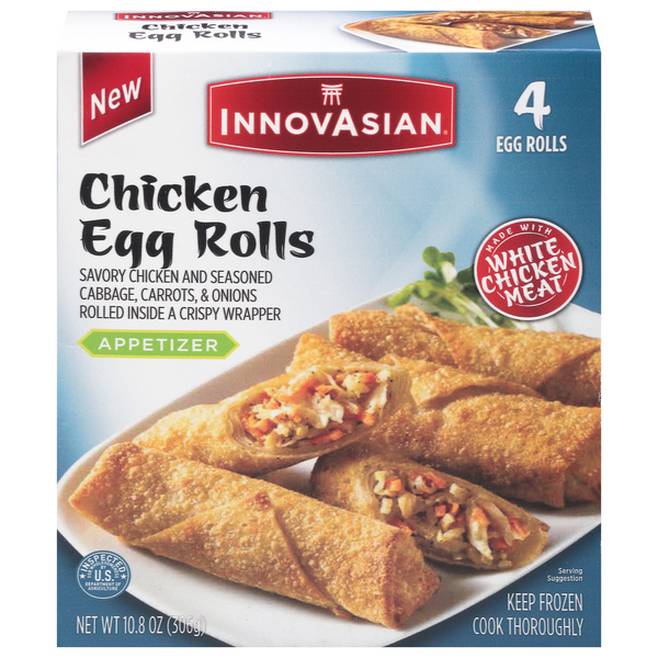 Save on InnovAsian Egg Rolls Chicken 4 ct Order Online Delivery
