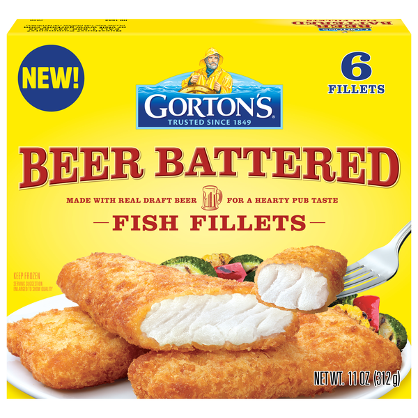 Gorton's Beer Battered Fish Fillets - 6 ct Frozen