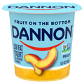Dannon Low Fat Peach Fruit on the Bottom Yogurt Cup