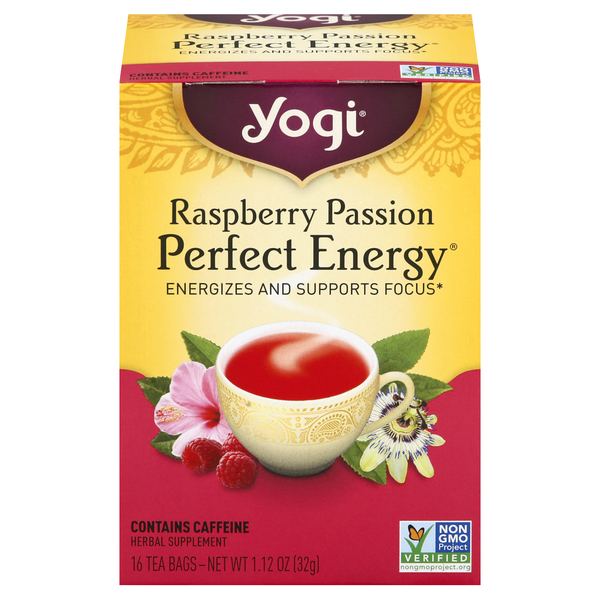 Save on Yogi Perfect Energy Raspberry Passion Herbal Tea Bags Order