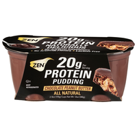 Zen Chocolate Peanut Butter 20 gram Protein Pudding - 2 ct
