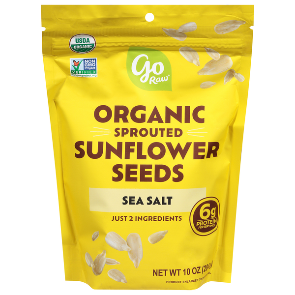 Go Raw Sprouted Organic Sunflower Seeds with Sea Salt