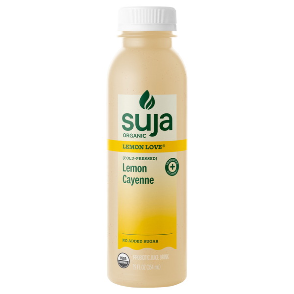 Suja Organic No Added Sugar Lemon Love Probiotic Juice Drink