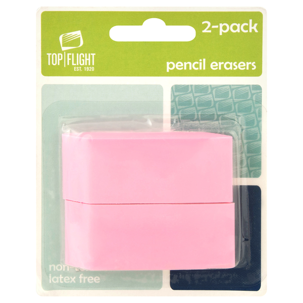 Top Flight Pencil Erasers