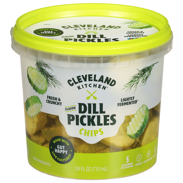 Cleveland Kitchen Classic Dill Pickle Chips Refrigerated