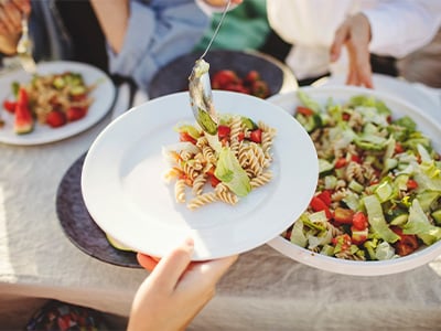 plate of pasta