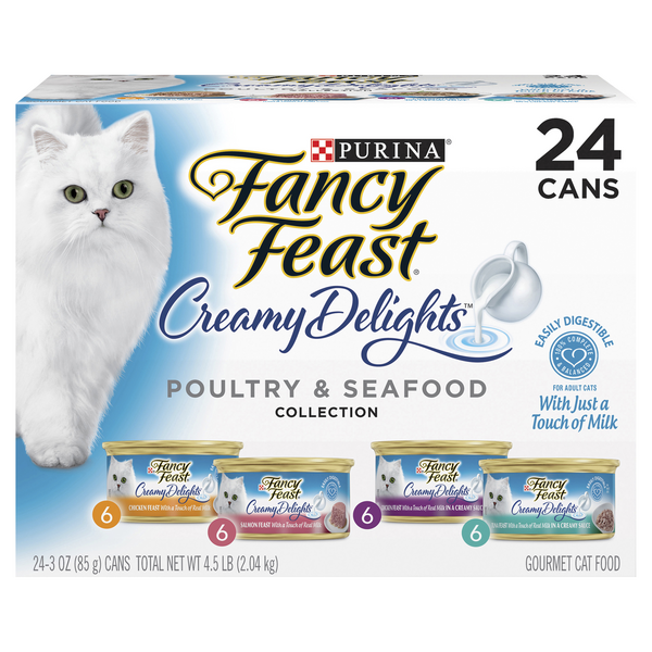 fancy feast with milk