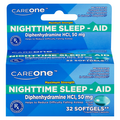 CareOne Sleep Aid 50mg Diphenhydramine HCI Softgels