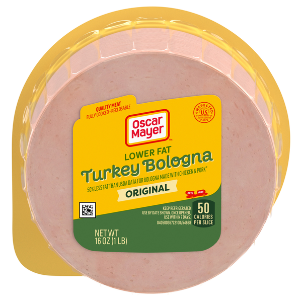 Oscar Mayer Lower Fat Original Turkey Bologna Sliced