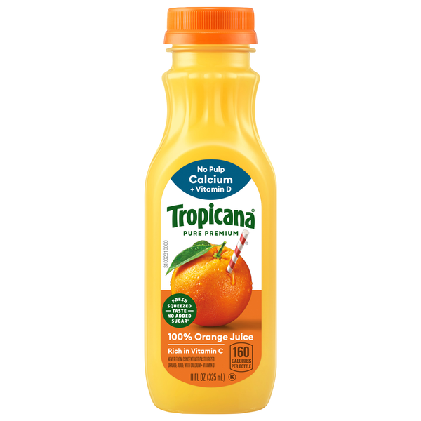 Tropicana Pure Premium No Pulp Calcium + Vitamin D 100% Orange Juice