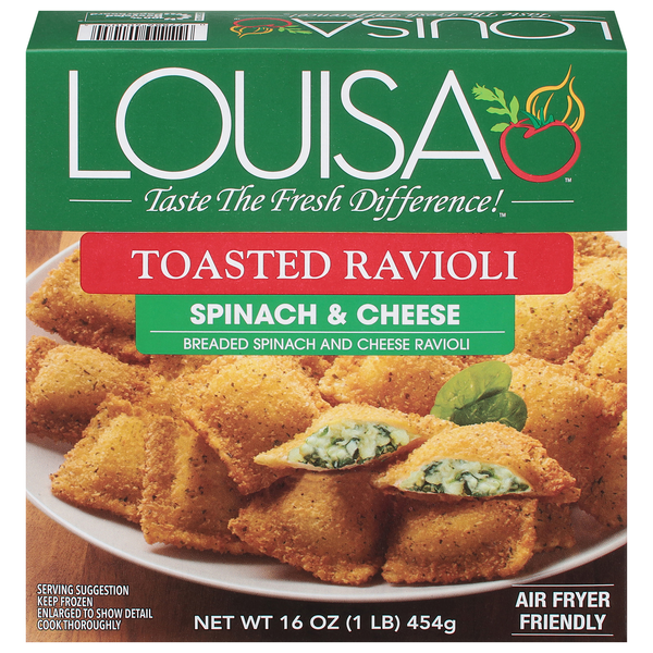 Louisa Spinach & Cheese Toasted Ravioli Frozen
