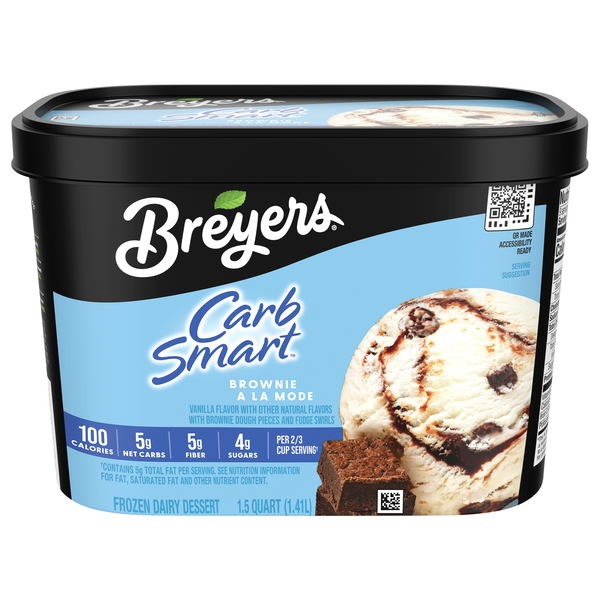 Breyers Carb Smart Brownie a La Mode Frozen Dairy Dessert