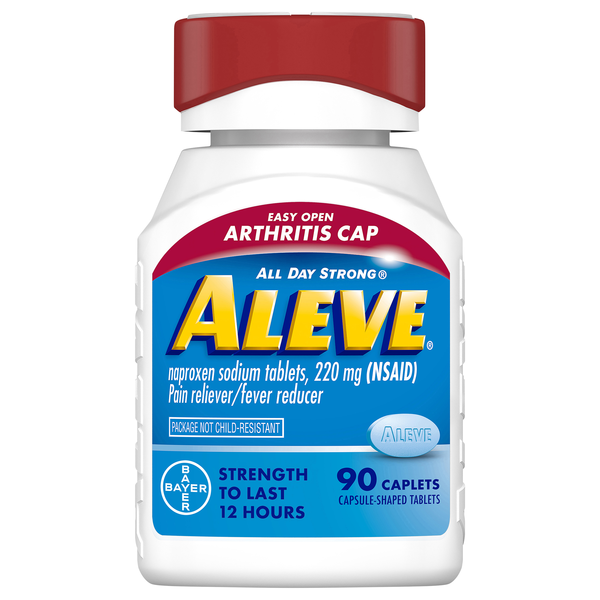 Aleve Naproxen Sodium Pain Relief 220 mg Caplets Arthritis Cap
