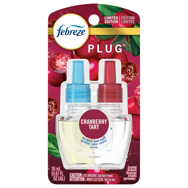 Febreze PLUG Limited Edition Cranberry Tart Scented Oil Refill
