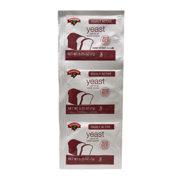 Hannaford Rapid Rise Dry Yeast Packets - 3 ct