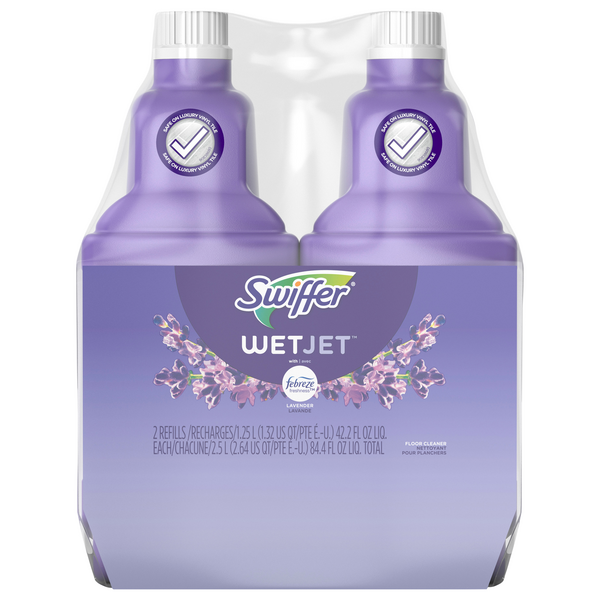 Swiffer WetJet Febreze Lavender Floor Cleaner Refill - 2 ct