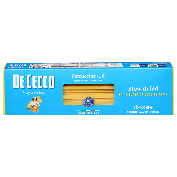 Save on De Cecco Fettuccine Pasta No. 6 Slow Dried Order Online