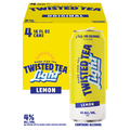 Twisted Tea Light Lemon Hard Iced Tea - 4 pk