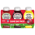 Heinz Game Day Ketchup Mustard BBQ Sauce Variety Pack - 3 ct