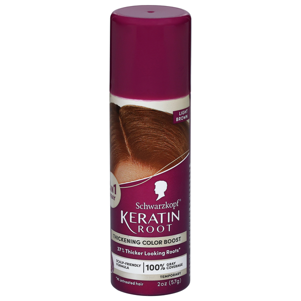Schwarzkopf Keratin Root Thickening Color Boost Spray Light Brown