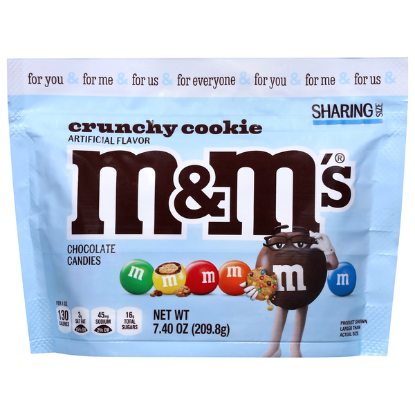 M&M's Crunchy Cookie Milk Chocolate Candy Sharing Size