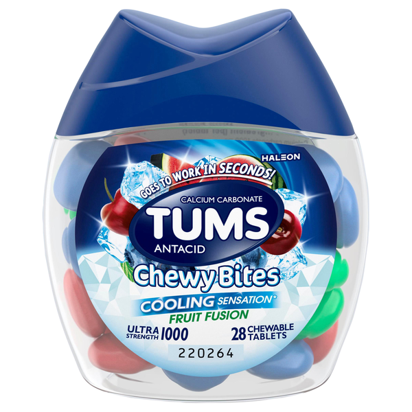 TUMS Fruit Fusion Cooling Sensation Ultra Strength Antacid Chewy Bites