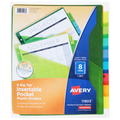 Avery Big Tab Pocket Insertable Plastic Dividers - 8 ct