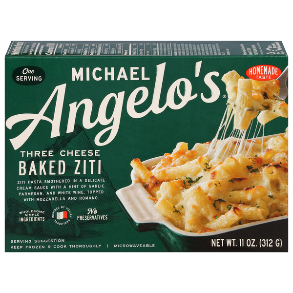 Michael Angelo's Three Cheese Baked Ziti Frozen Meal