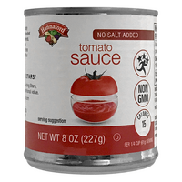 Hannaford No Salt Added Tomato Sauce