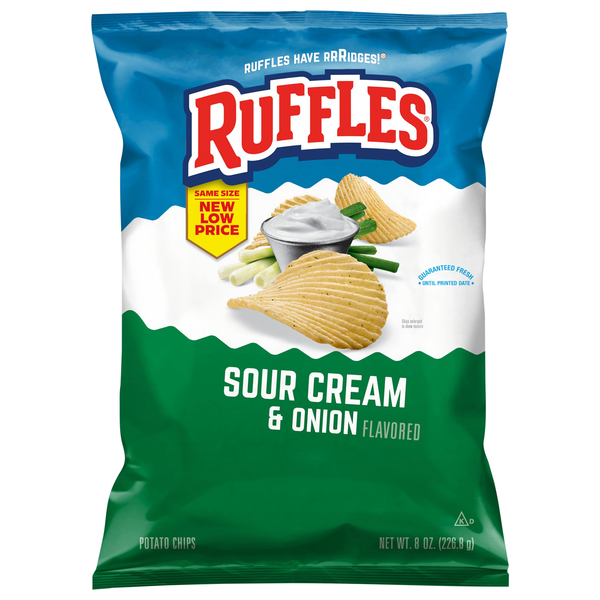 Ruffles Sour Cream & Onion Potato Chips