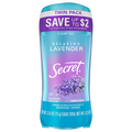 Secret Relaxing Lavender Clear Gel Antiperspirant Deodorant 2.6oz/2 ct