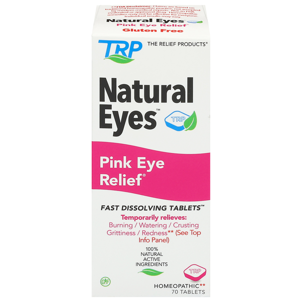 TRP Natural Pink Eye Relief Fast Dissolving Tablets