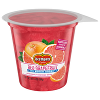 Del Monte No Sugar Added Red Grapefruit in Sweetened Water Fruit Cup