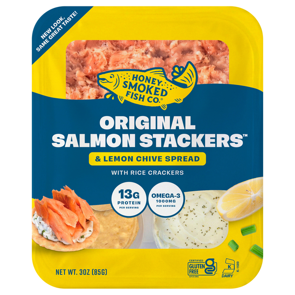 Honey Smoked Fish Co. Original Honey Smoked Salmon Stackers
