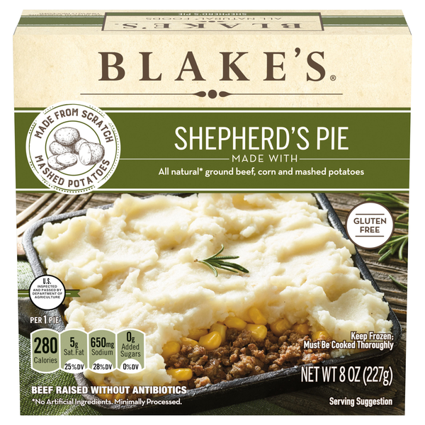 Blake's All Natural Shepherd's Pie Gluten Free Frozen Meal