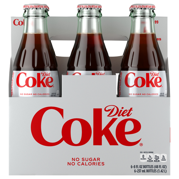 Diet Coke Cola Soda - 6 pk