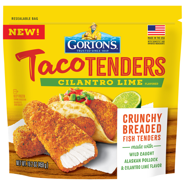 Gorton's Cilantro Lime Crunchy Breaded Taco Fish Tenders Frozen