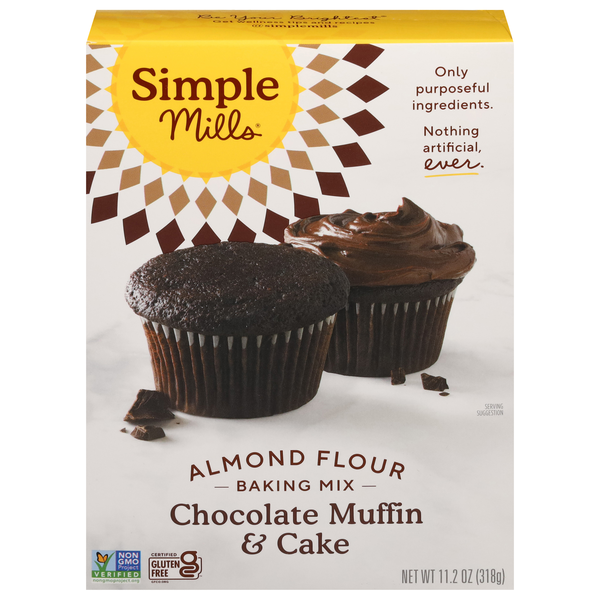 Simple Mills Gluten Free Chocolate Muffin & Cake Almond Flour Mix