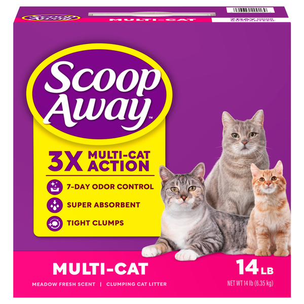 Scoop Away Meadow Fresh Scent Dust Free Multi-Cat Clumping Litter